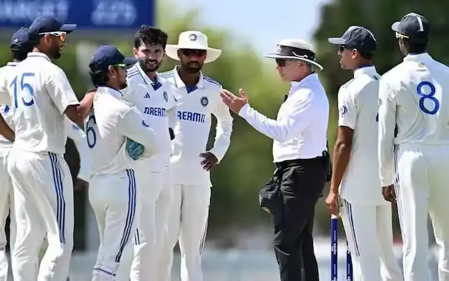 Ishan Kishan had an argument with the umpire (Source:@CricketopiaCom/X.com)