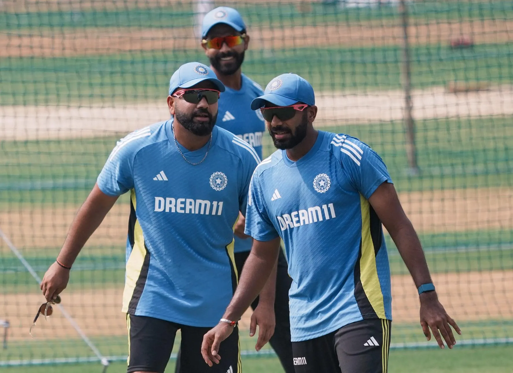 Rohit and Bumrah during training session [Source: PTI]
