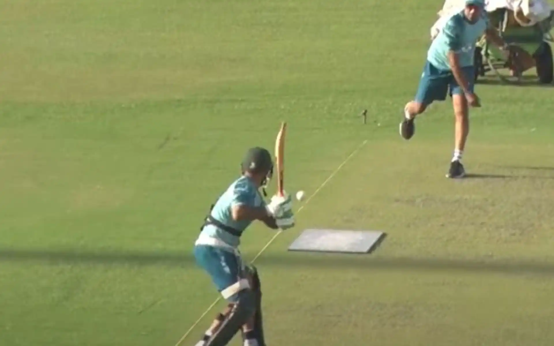 Pakistan players using marble surface (Source:@viratgoback/X.com)