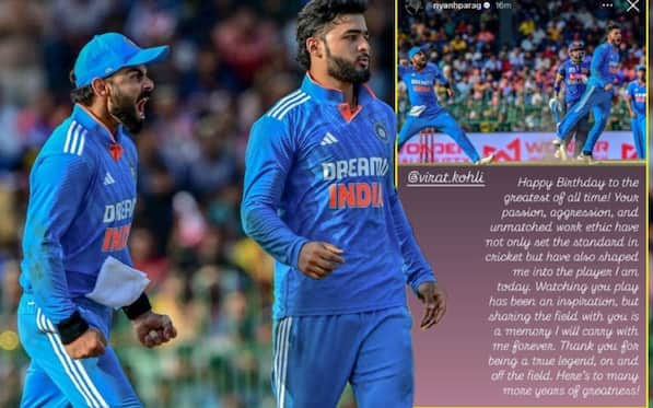 'Passion, Aggression...,' Riyan Parag Shares Emotional Post For Virat Kohli's 35th Birthday