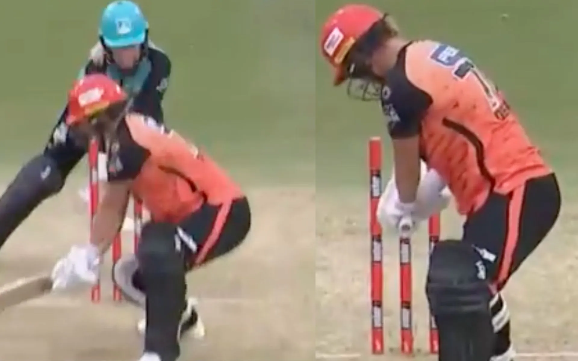 Sophie Devine clean bowled in WBBL (Source:@WBBL/X.com)