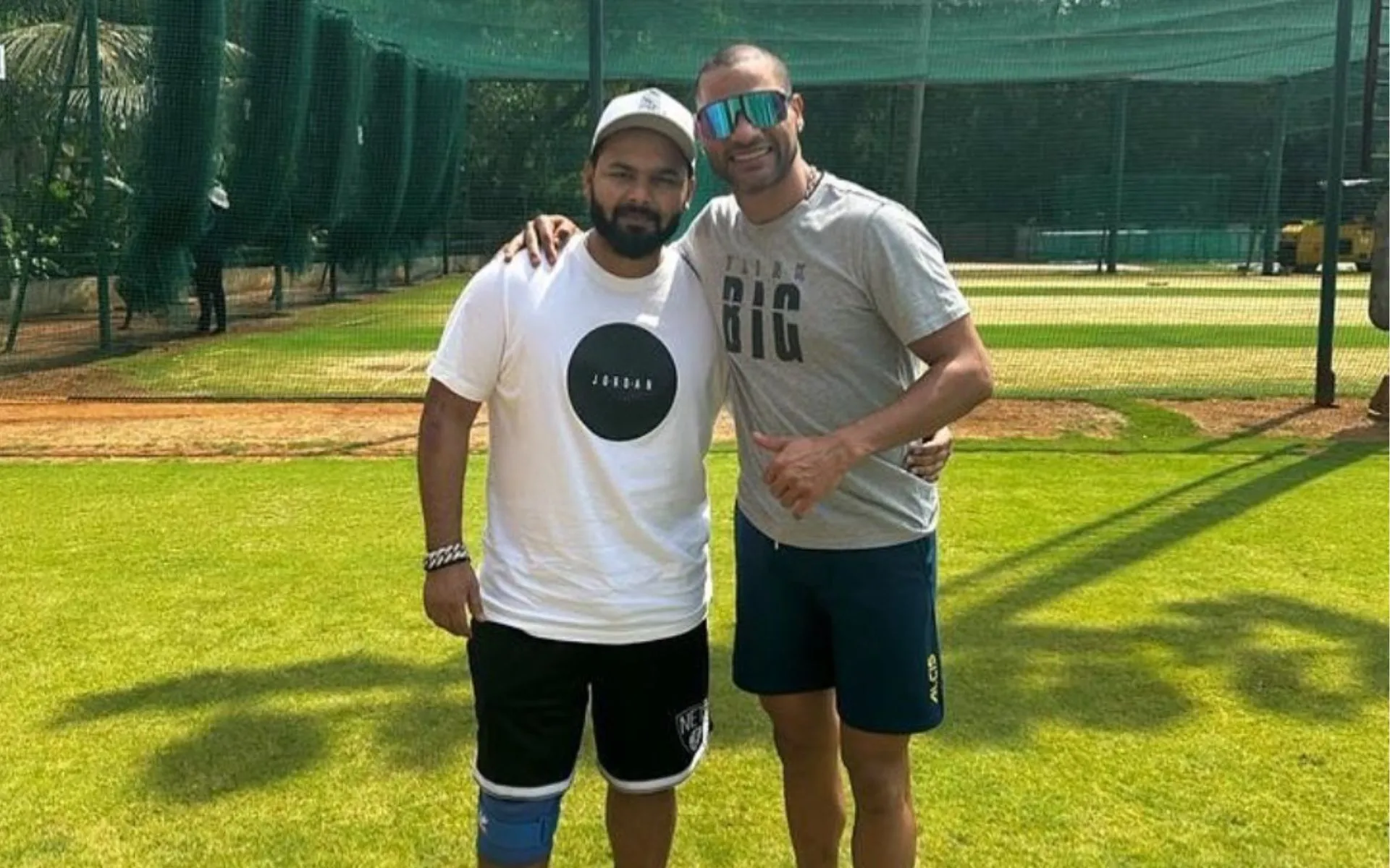 Shikhar Dhawan and Rishabh Pant - (Source: @Johns/X.com)