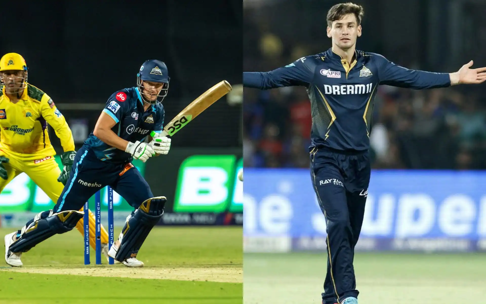 David Miller and Noora Ahmad [Source: @AhmedGT_,@IPL/x.com]