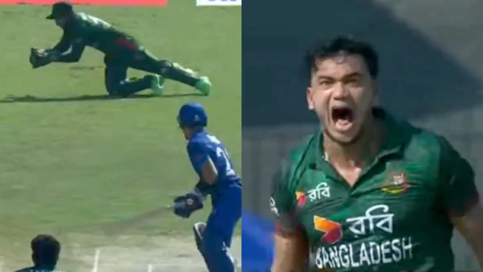 Taskin Ahmed got rid of Gurbaz [Source: @viratgoback/X]