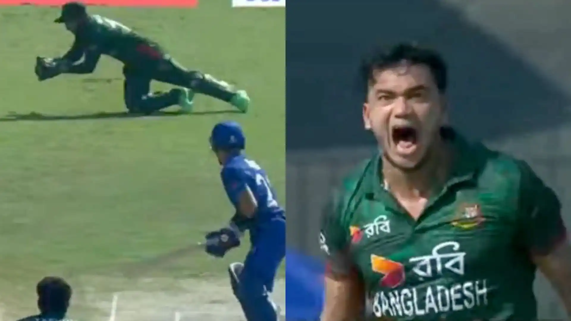 Taskin Ahmed got rid of Gurbaz [Source: @viratgoback/X]