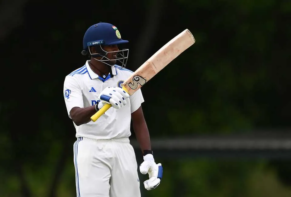 Sai Sudharsan will hold the key for India A [Source: @OverMidWicket/X.Com]

