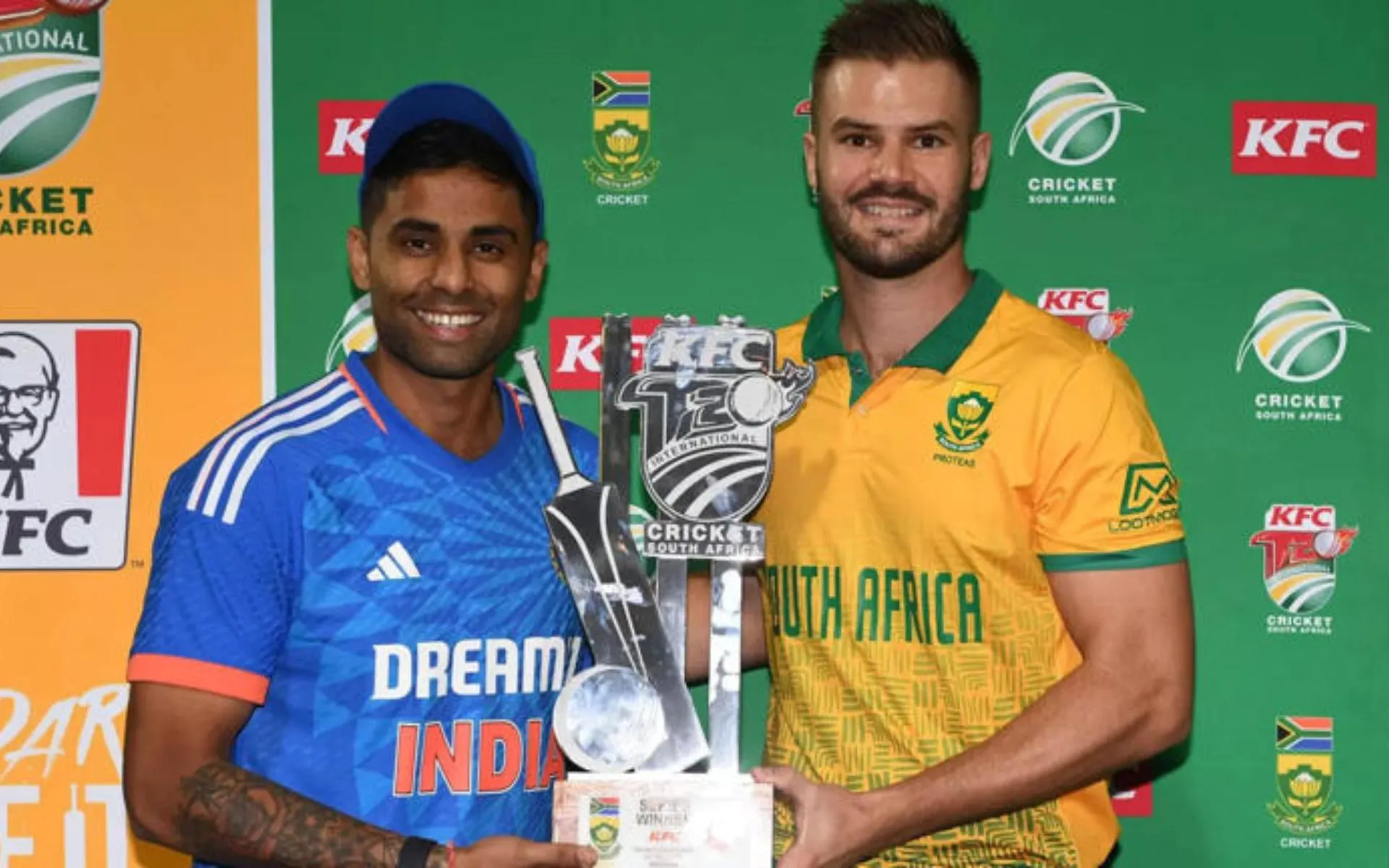 Suryakumar Yadav and Markram- (Source: @shyamawadhyada2/X.com)