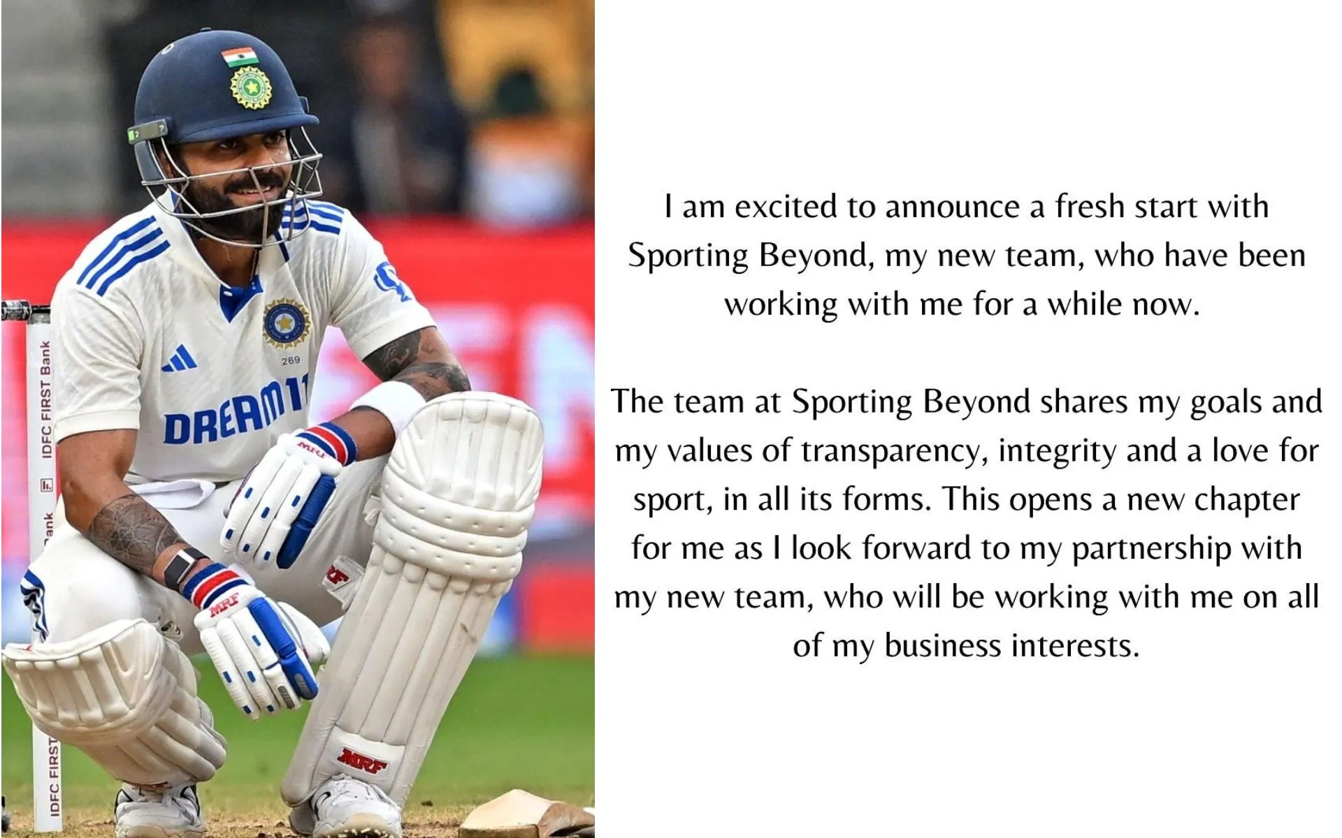Virat Kohli - (Source: @ViratKohli/X.com)
