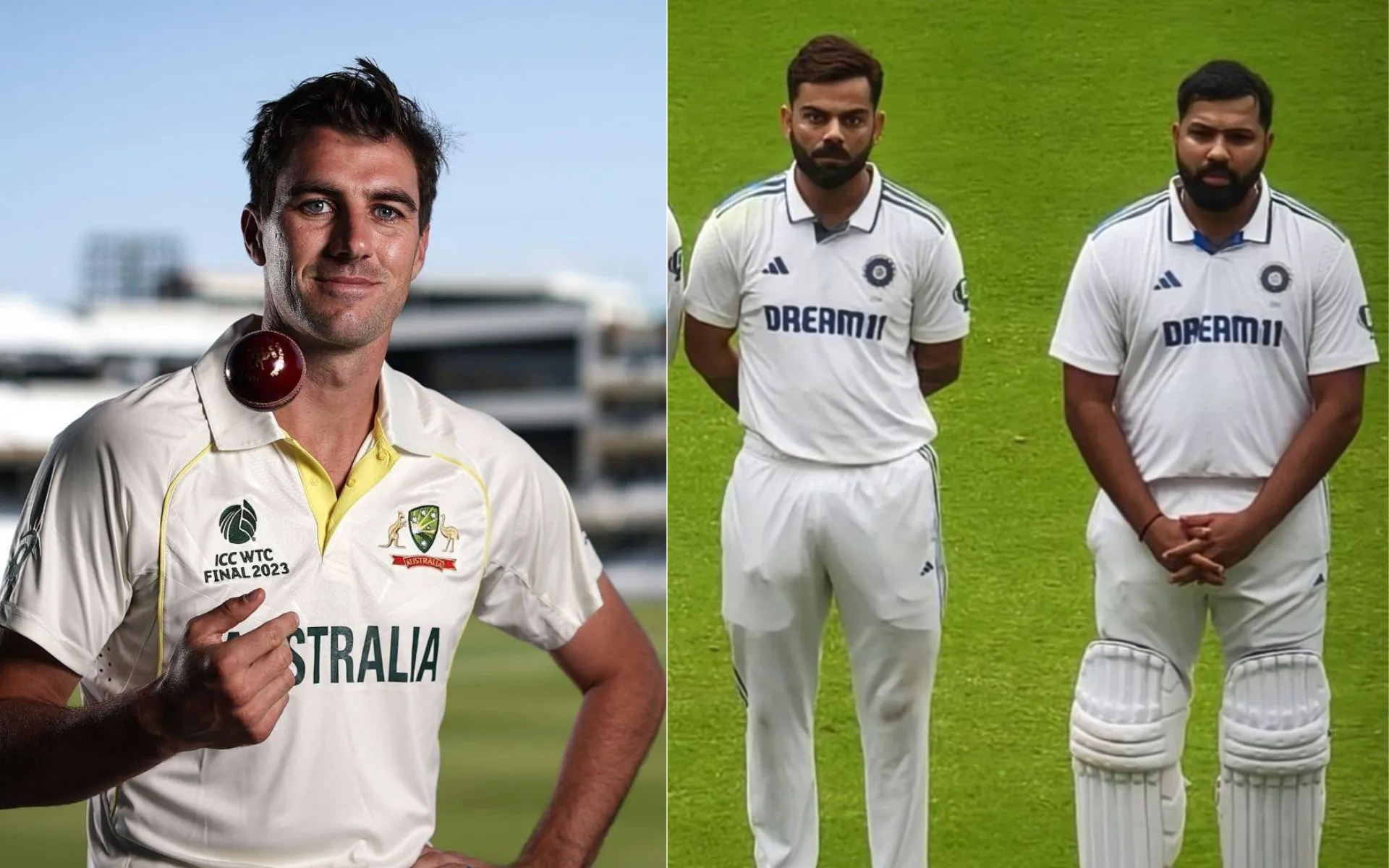 Pat Cummins talks about Virat Kohli and Rohit Sharma [Source: @CricCrazyJohns, @ImTanujSingh/x]