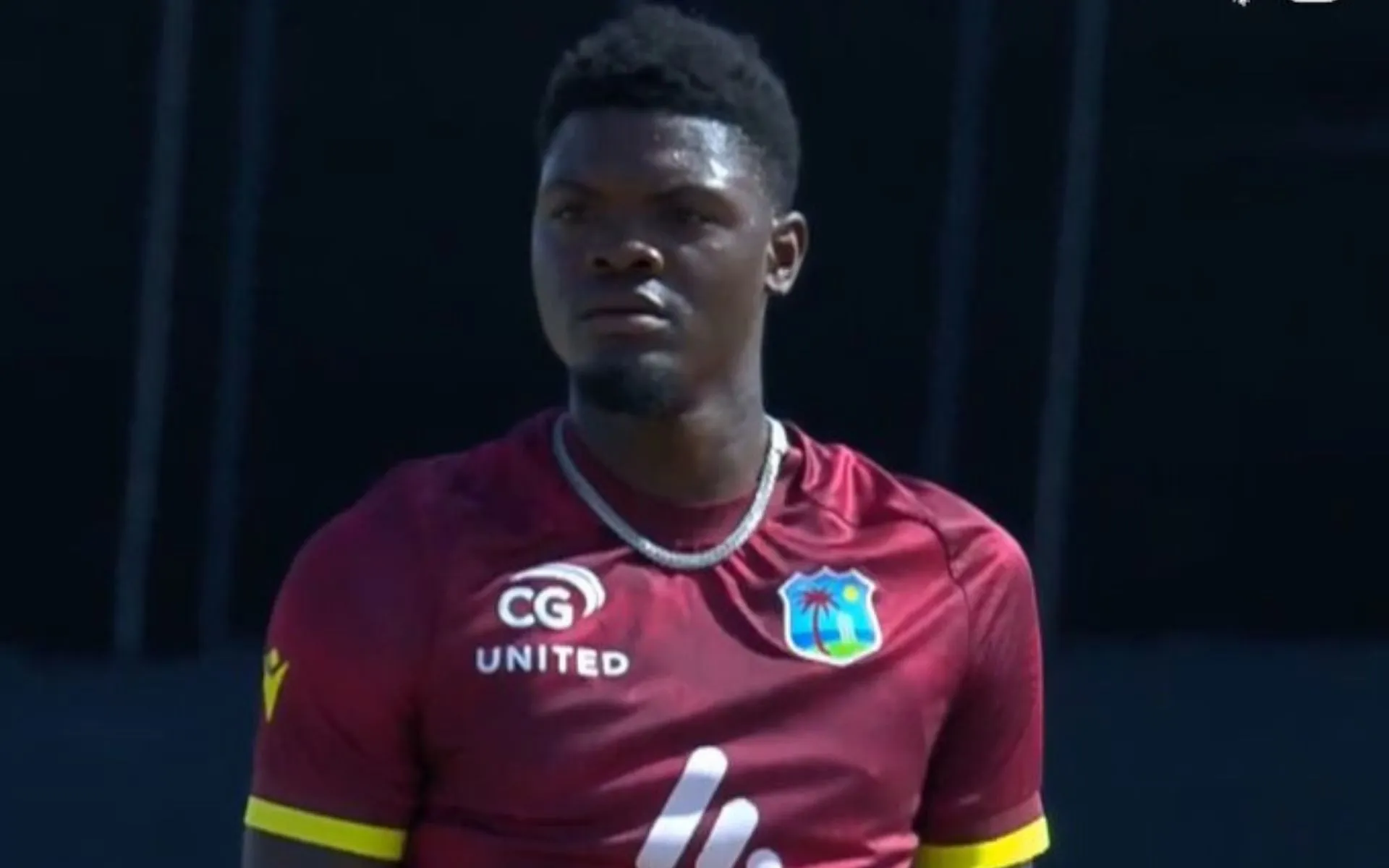 Alzarri Joseph punished for his outburst in 3rd ODI vs England [Source: @FanCode/X.com]