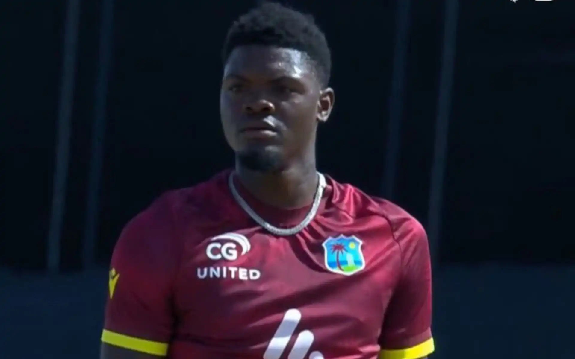 Alzarri Joseph punished for his outburst in 3rd ODI vs England [Source: @FanCode/X.com]