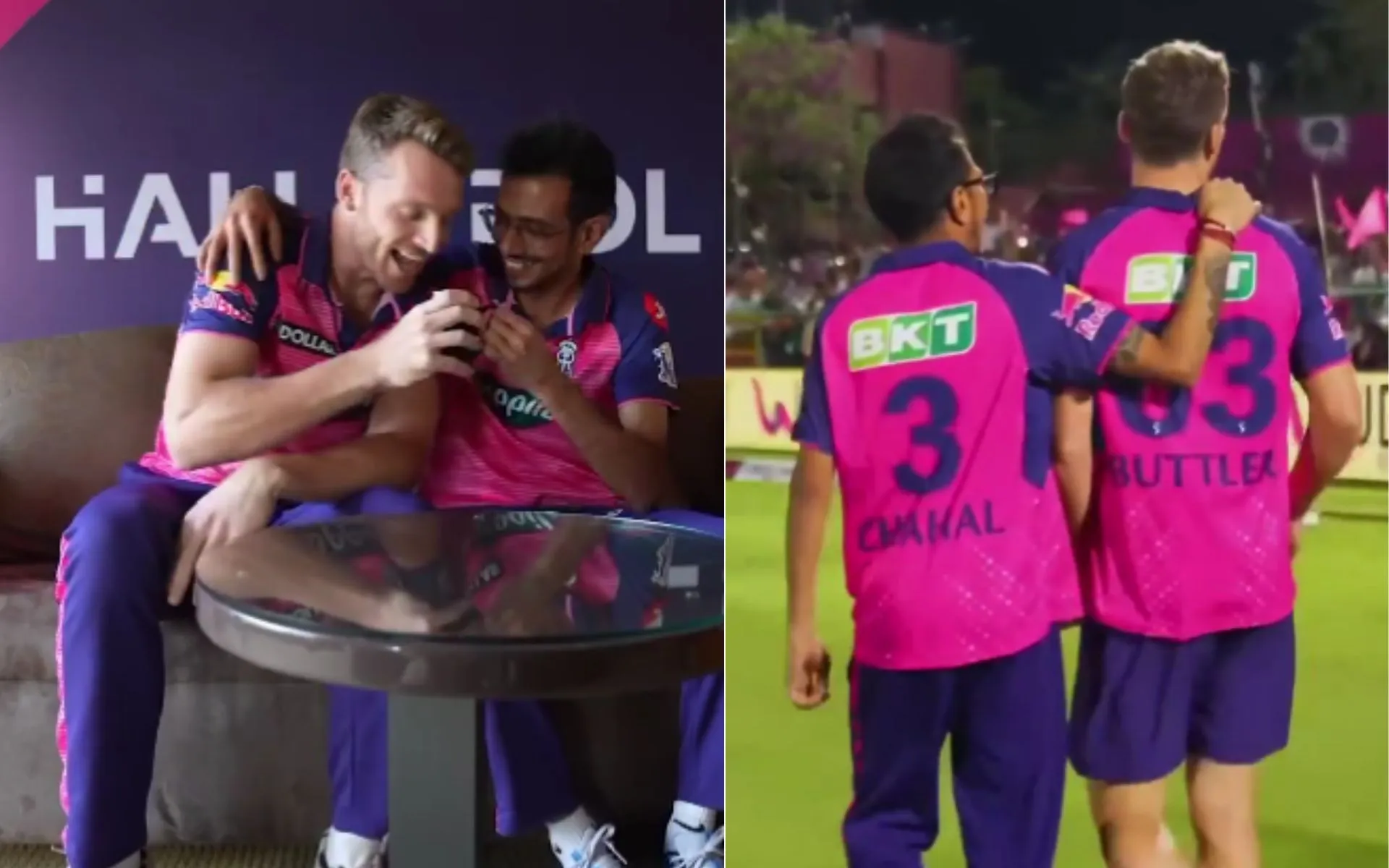 Yuzvendra Chahal & Jos Buttler share a close bond [Source: @yuzi_chahal/x.com]