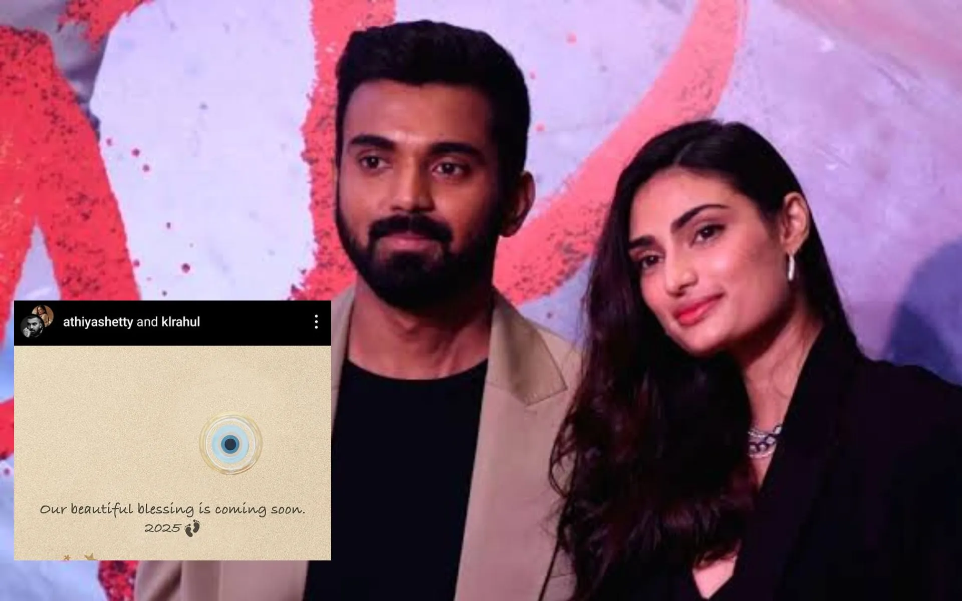 KL Rahul & Athiya Shetty set to welcome their first baby [Source: @Vinith_KLR, @CricCrazyJohns/x.com]