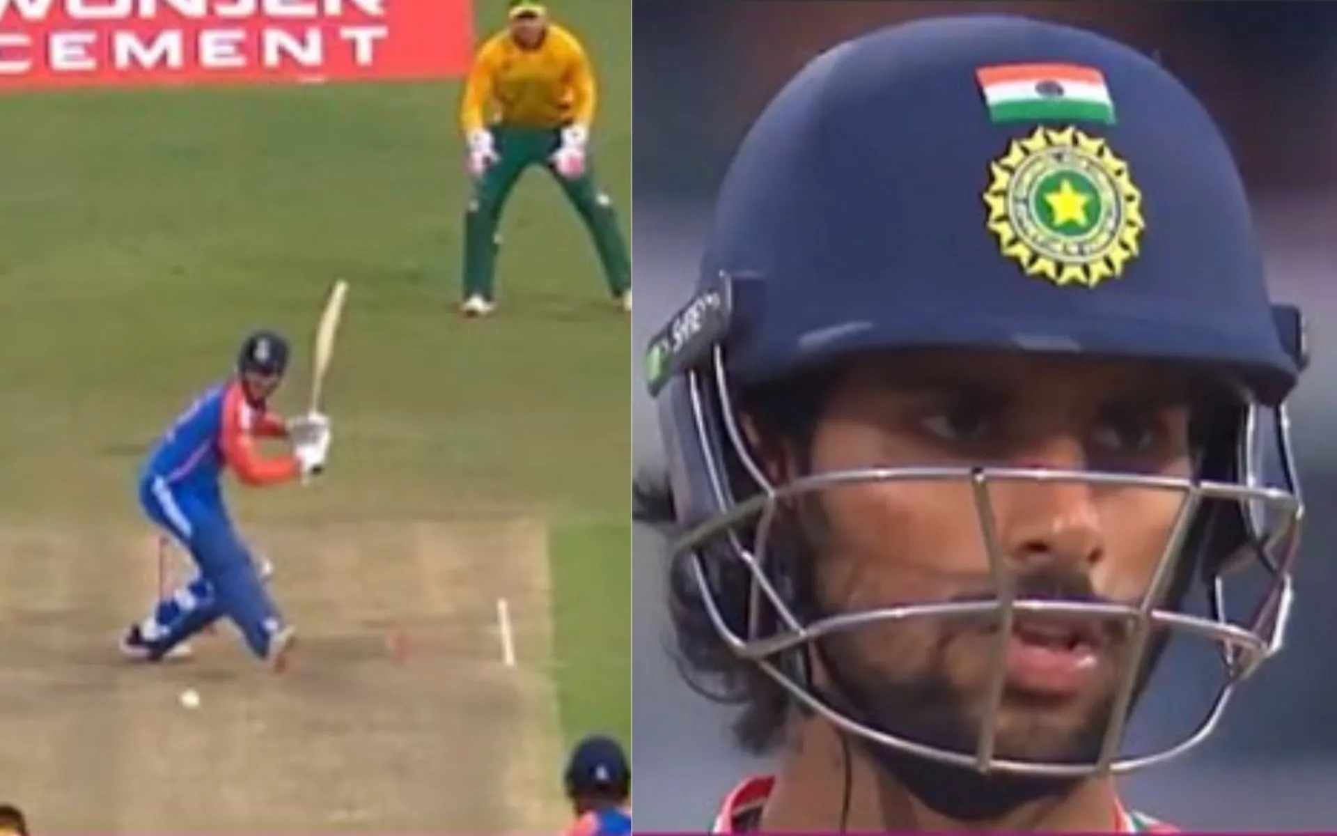 Tilak Varma in action against SA [Source: @JioCinema/x]