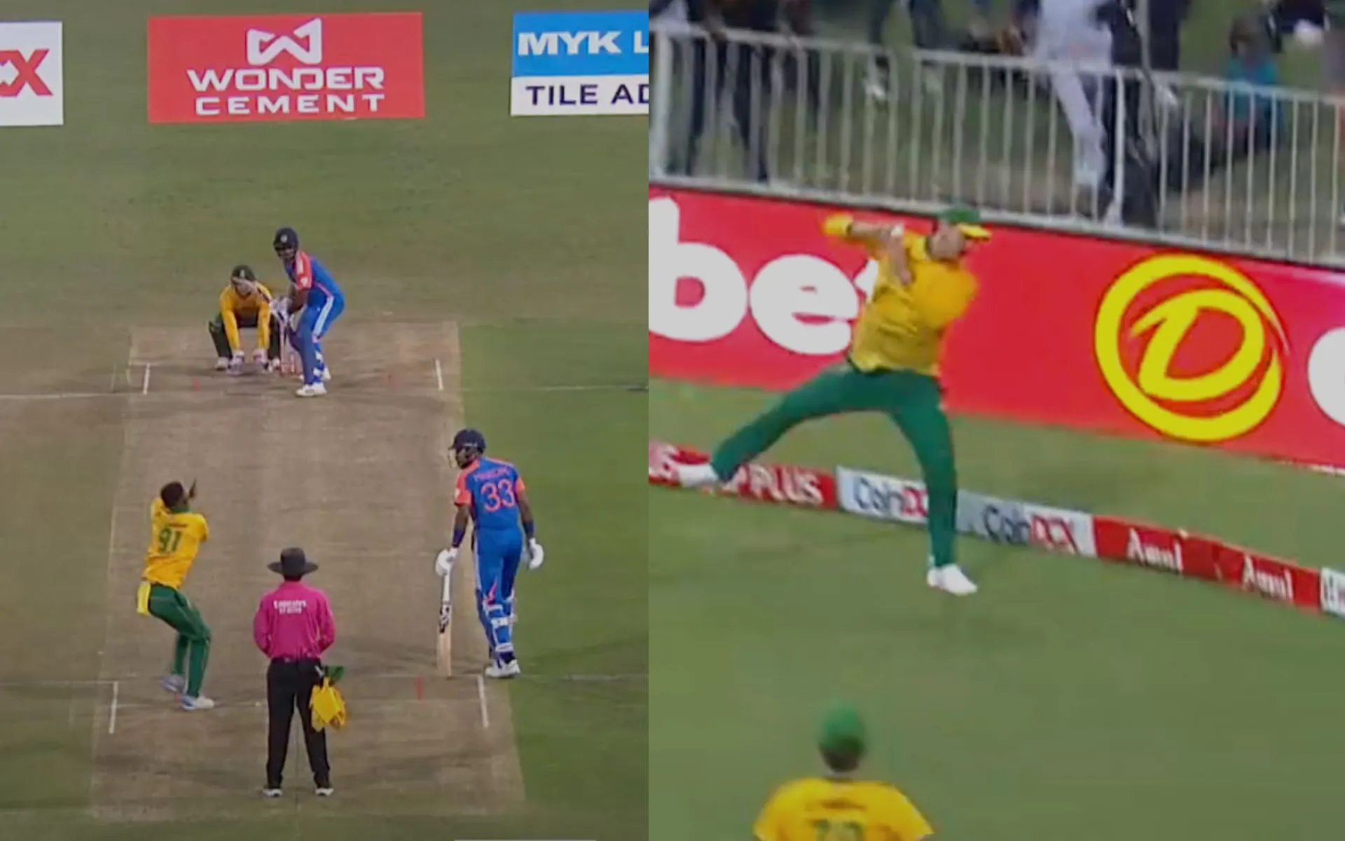 Sanju Samson Wicket- (Source:@ScreenGrab)