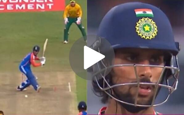 [Watch] Tilak Varma 'Sweeps' Fast Bowler Patrick Kruger For A Six In SA Vs IND 1st T20I