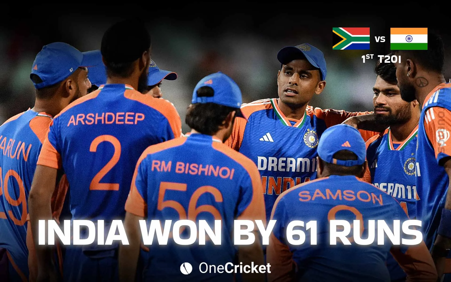 IND vs SA 1st T20I (Source: OneCricket)