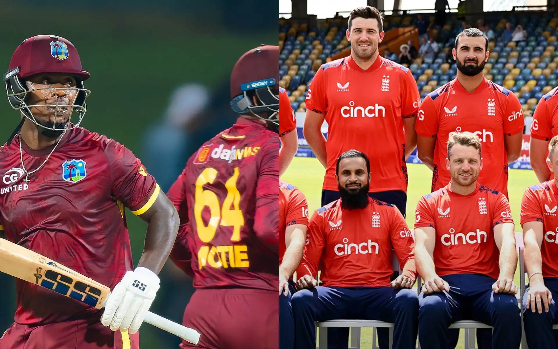 WI vs ENG, 1st T20I: Head to head records [Source: @windiescricket,@englandcricket/x.com]