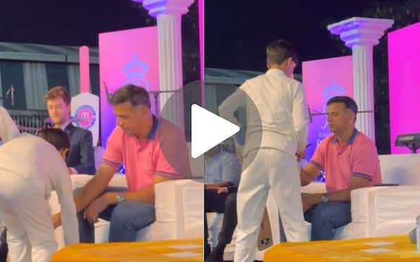 Rahul Dravid Wins Hearts With Incredible Gesture At Rajasthan Royals Event - Watch