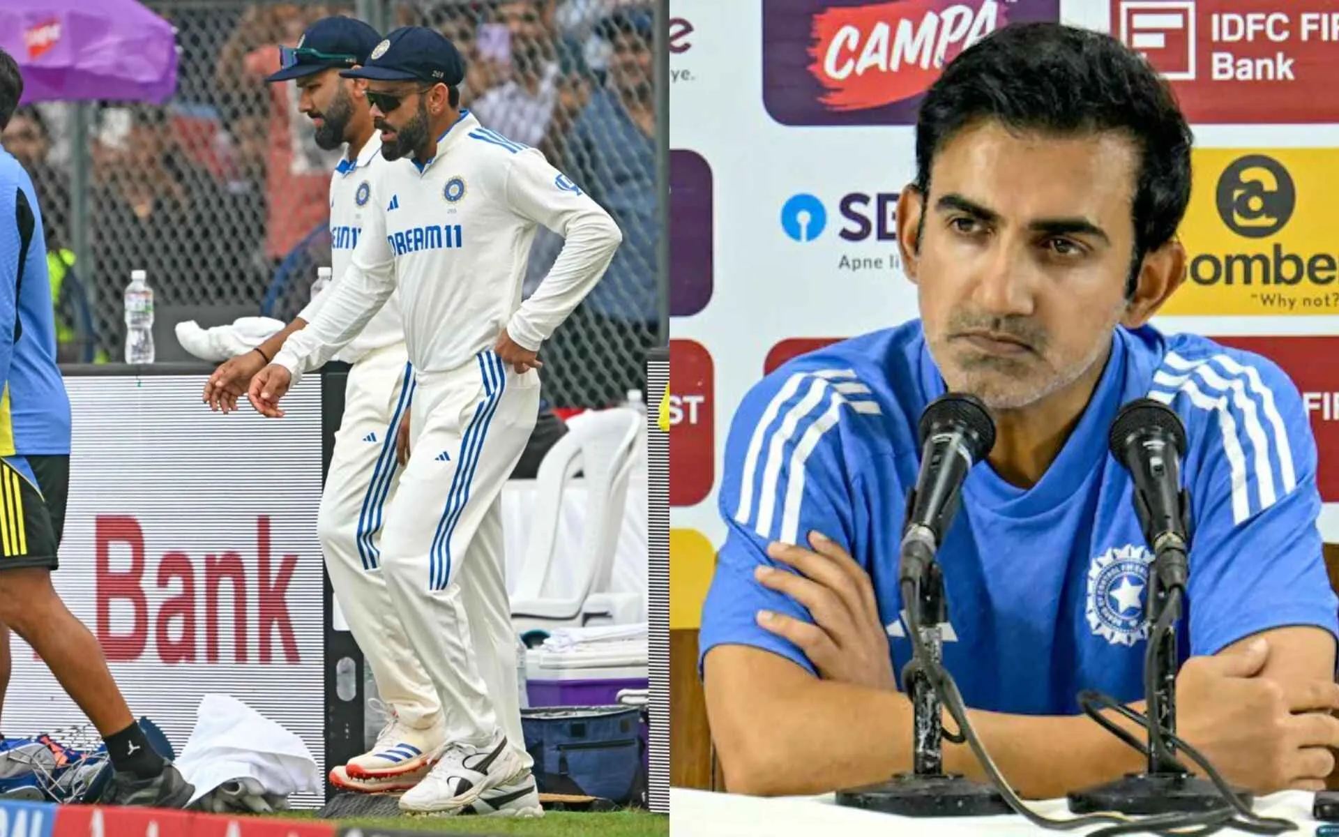 Gautam Gambhir supports Virat Kohli (Source:@ KnightsVibe/x.com and @ImTanujSingh,x.com)