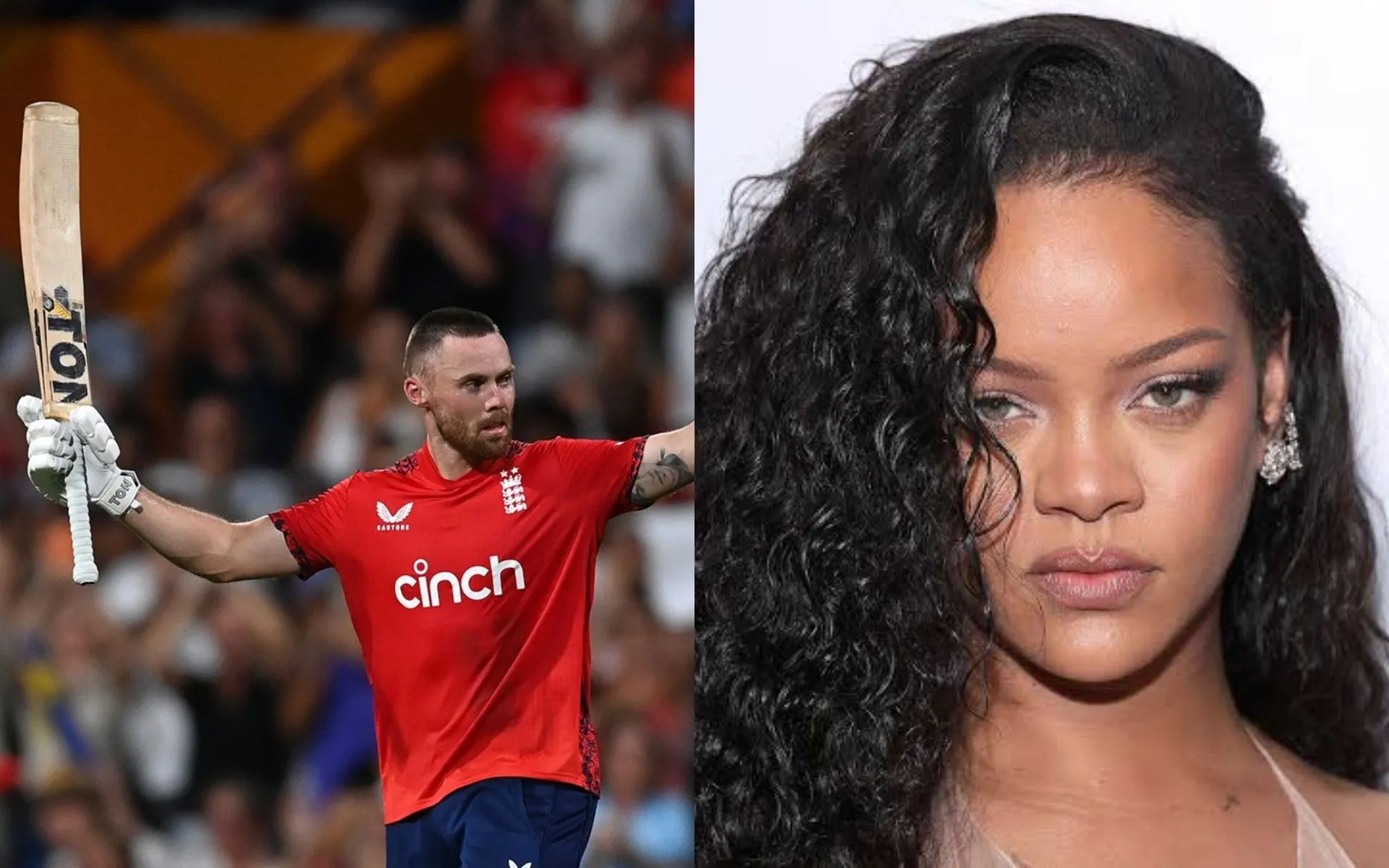 Phil Salt and Rihanna - (Source: @KKRXtra/X.com)