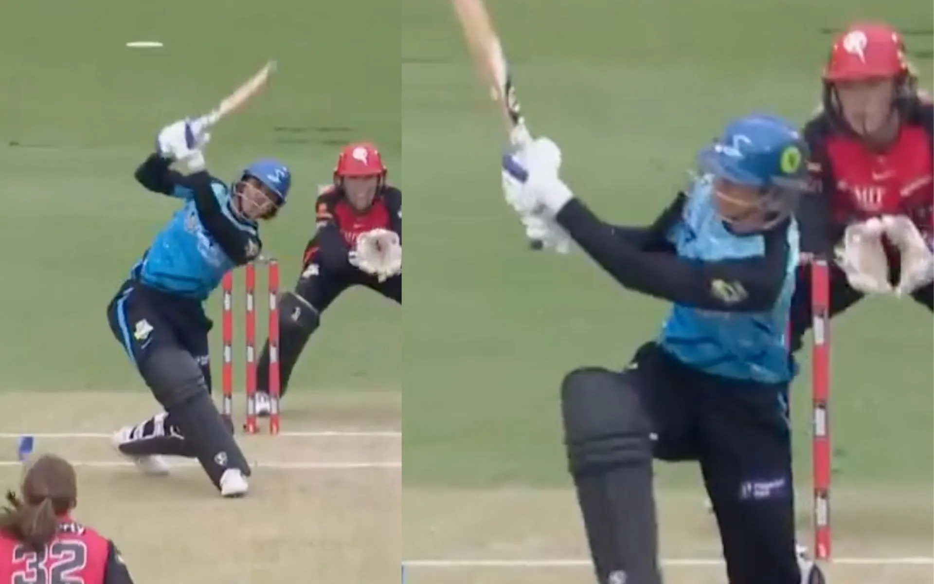 Mandhana in action for Strikers [Source: @wbbl/x.com]
