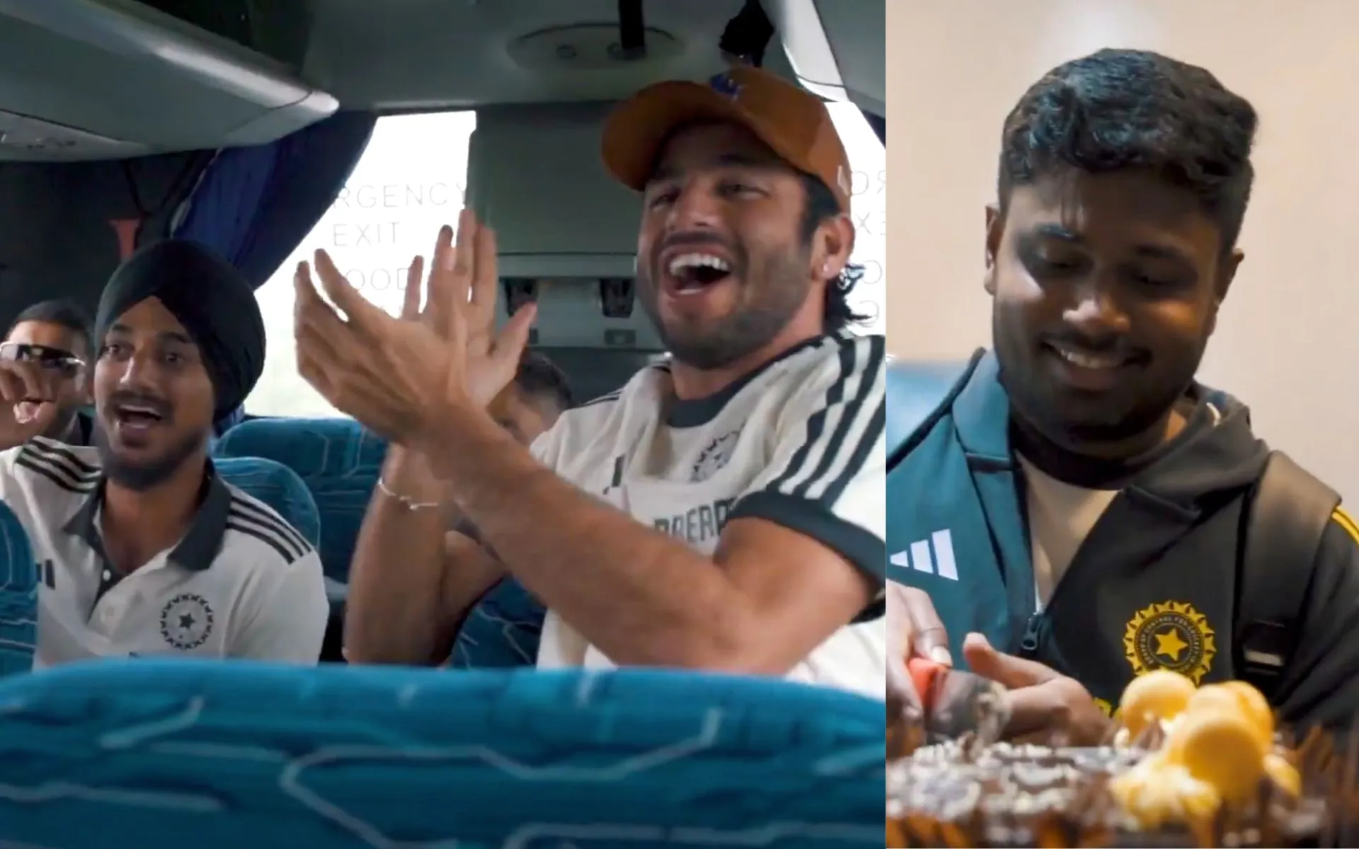 Sanju Samson celebrates his birthday with team (Source:BCCI, screengrab)