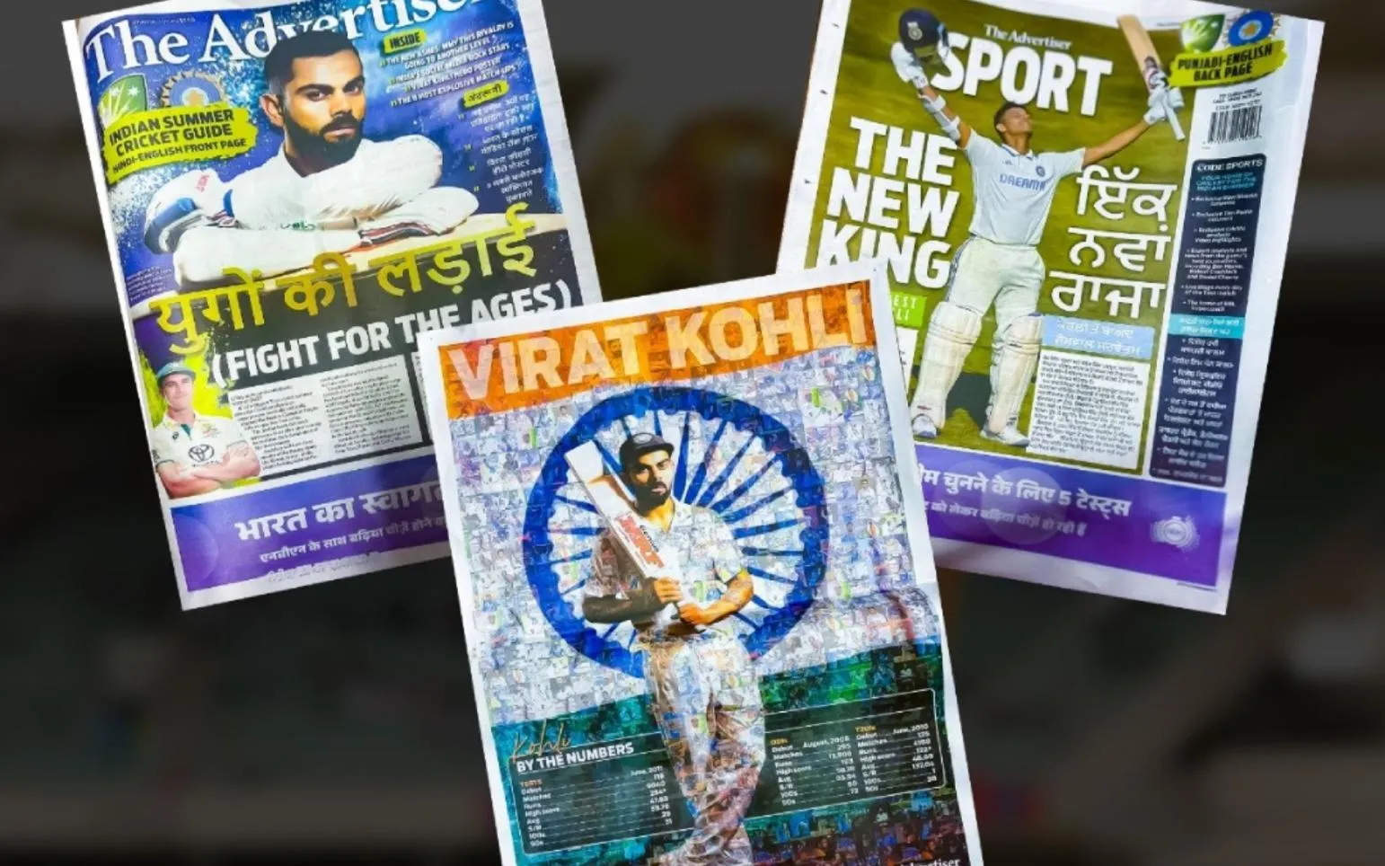 Virat Kohli on the poster of Australia media outlet [Source: @OneCricketApp/X.Com]
