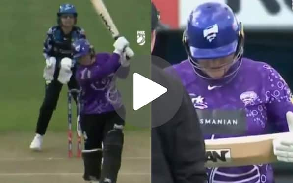 [Watch] Lizelle Lee Breaks Bat with No-Look Six in Record-Breaking WBBL Innings