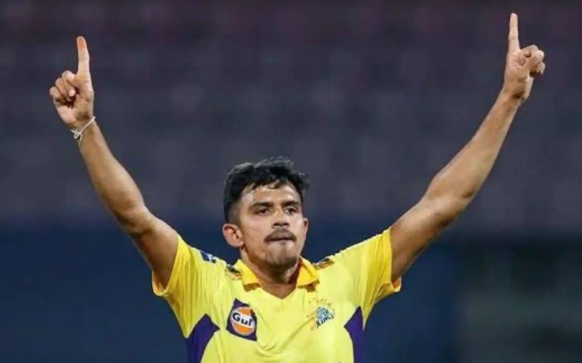 Maheesh Theekshana for CSK [Source: @Diptiranjan_7/x.com]