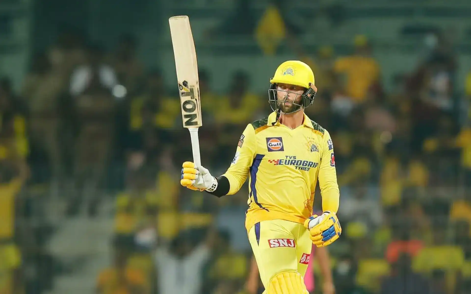 Devon Conway playing for CSK [Source: @CricCrazyJohns/x.com]