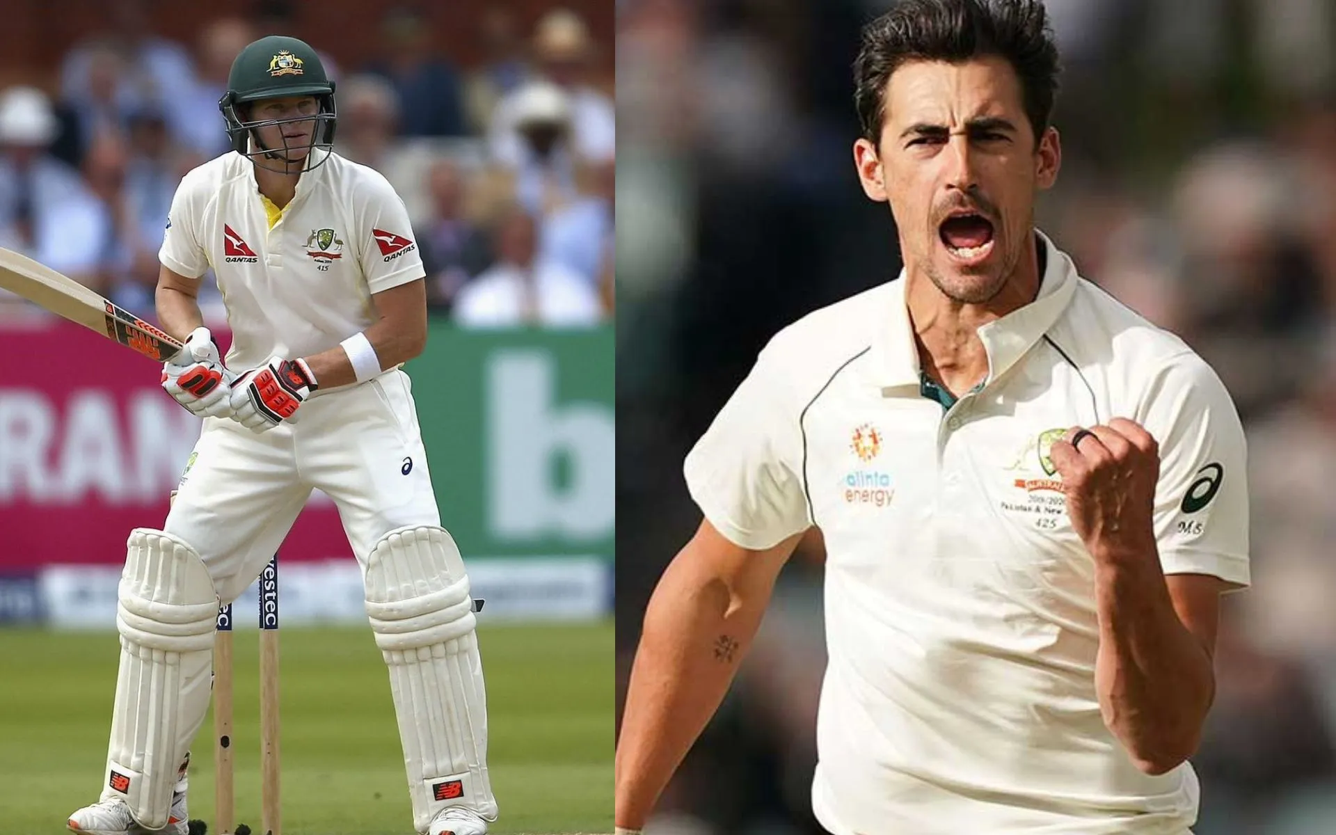 Steve Smith and Mitchell Starc [Source: @cricketcomau,@Test_Batsman/x.com]