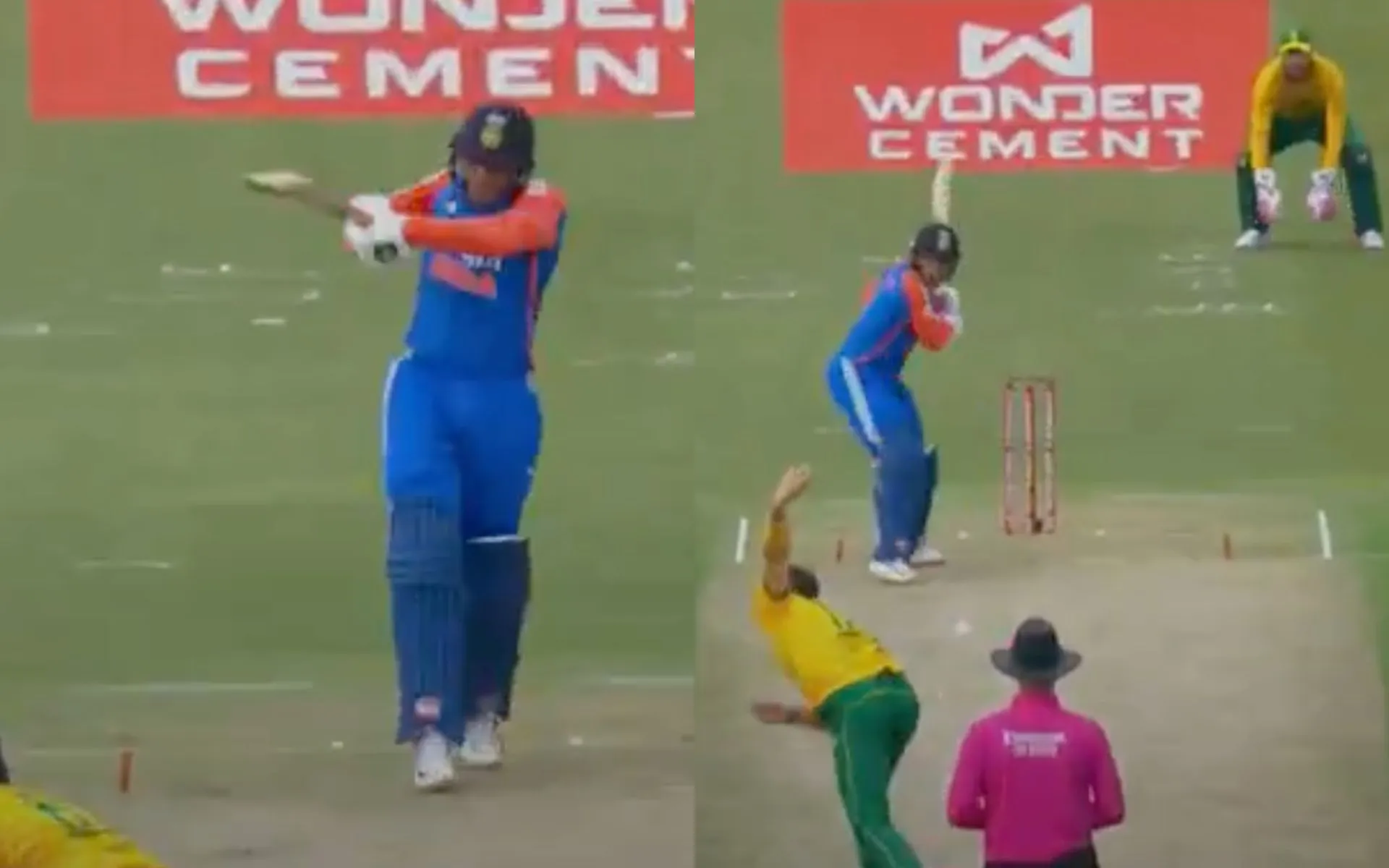 Abhishek Sharma against South Africa (Source:@viratgoback/X.com)