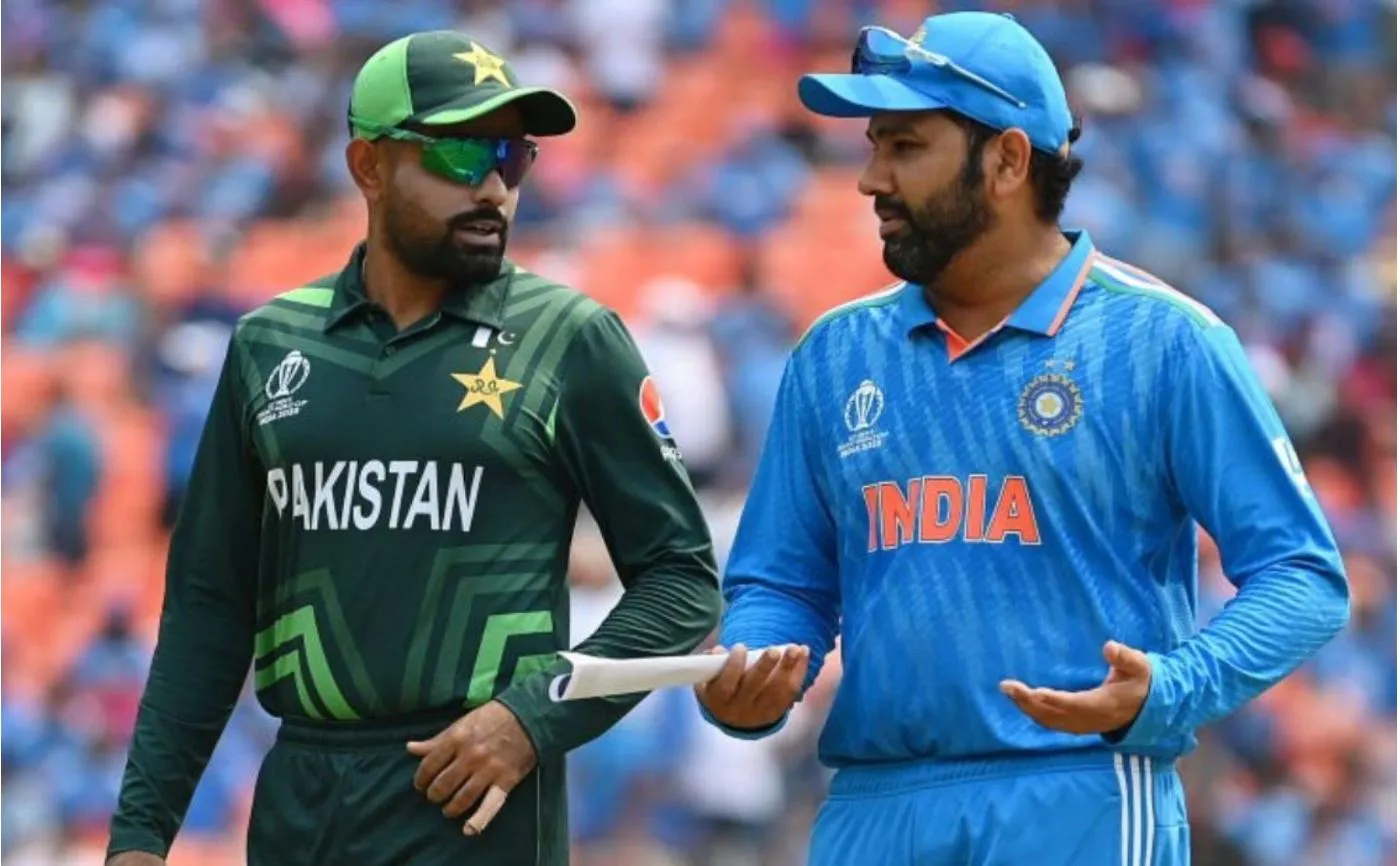 Babar Azam and Rohit Sharma [Source: @_FaridKhan/x]