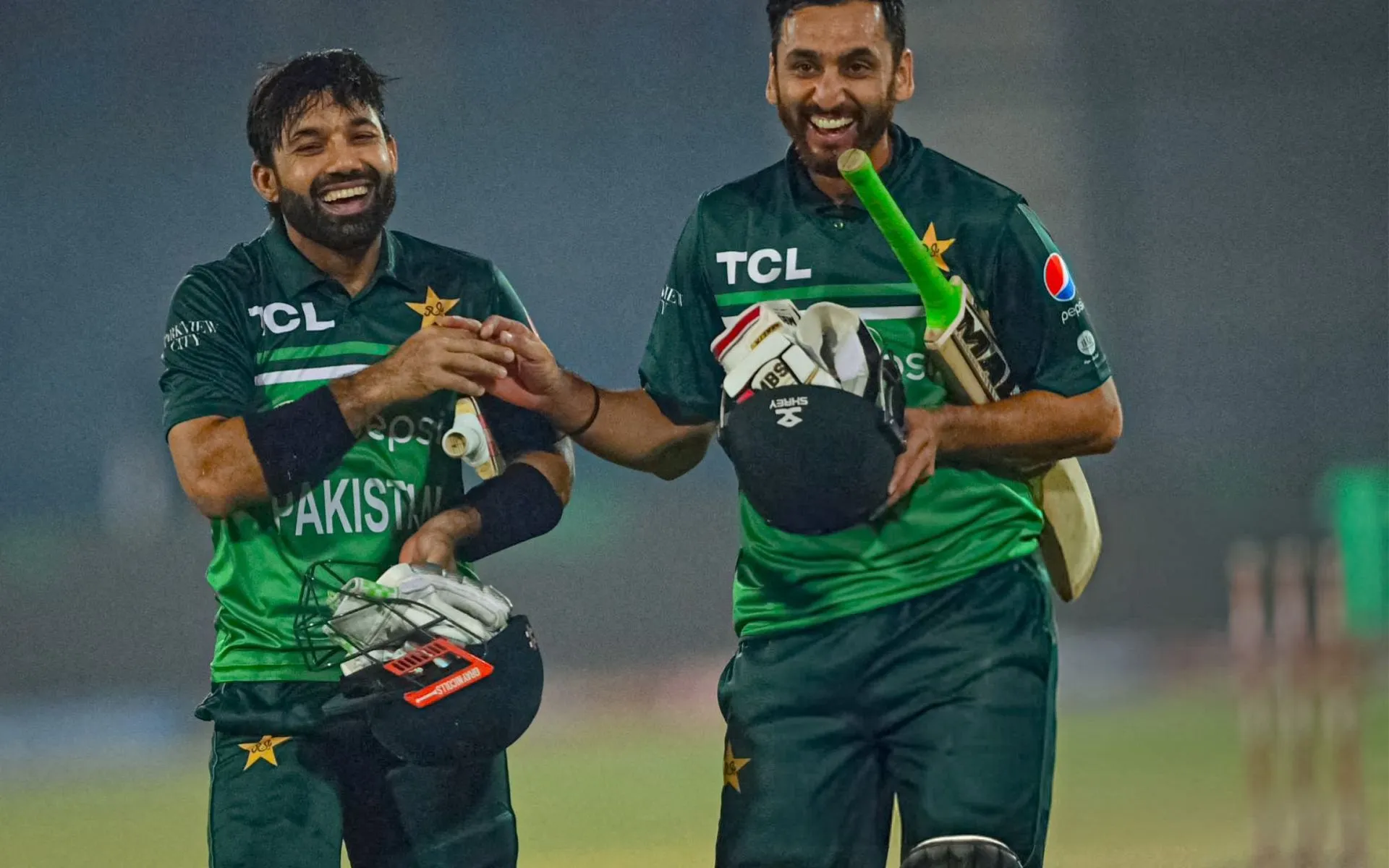 Rizwan hands debut cap to Salman Ali Agha [Source: @SalmanAsif2007/X.Com]
