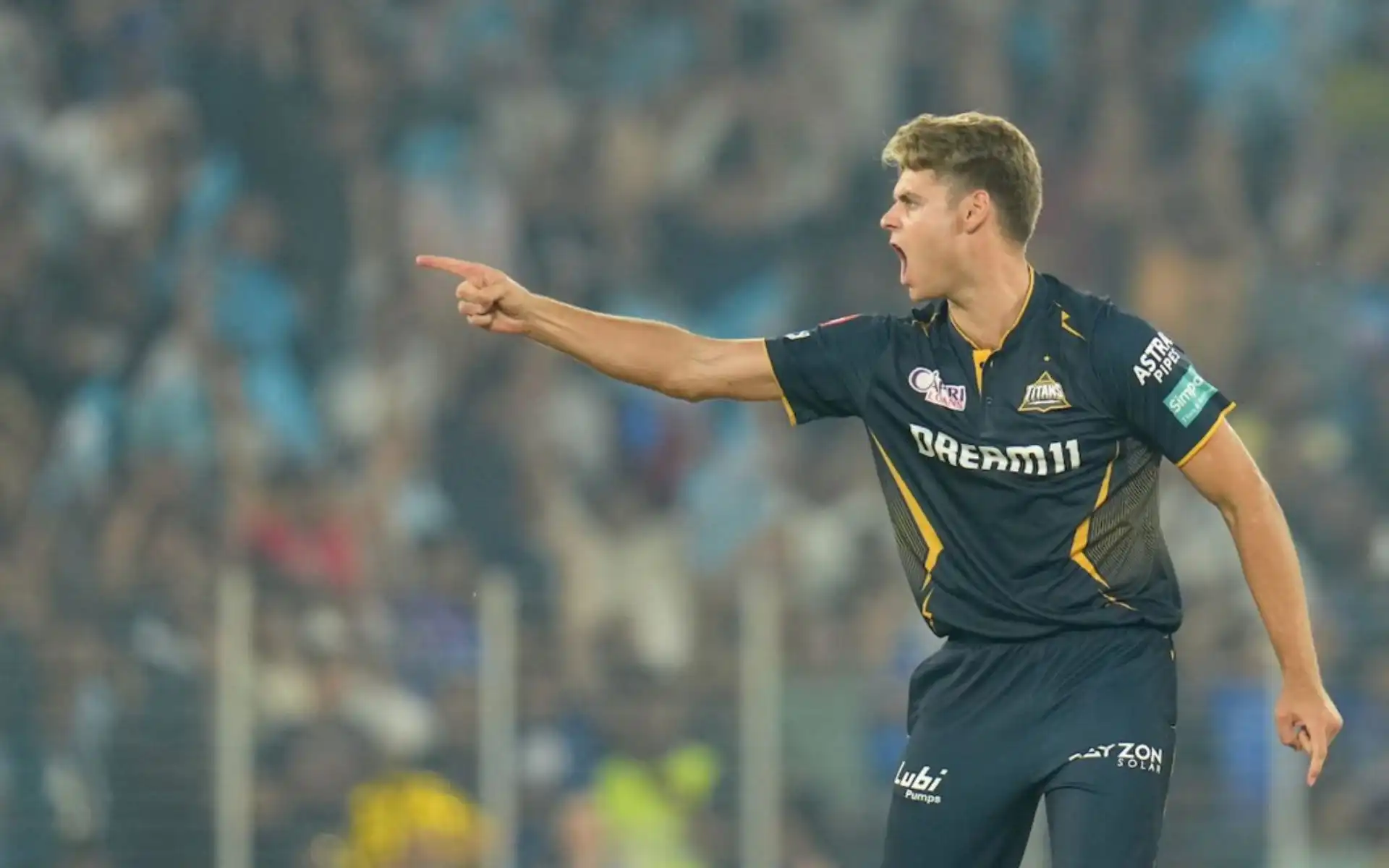 Spencer Johnson playing for GT [Source: @Bleed_In_Blue/x.com]
