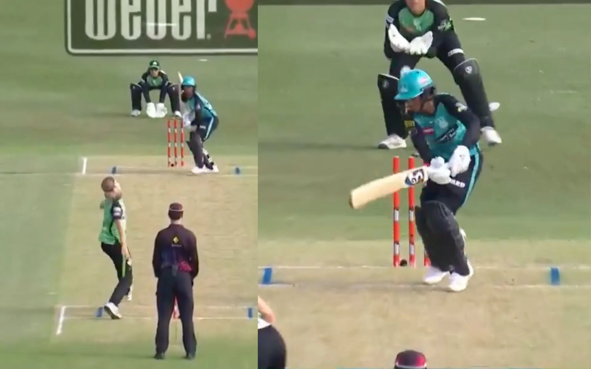 Jemimah Rodrigues Bowled- (Source:@ScreenGrab)