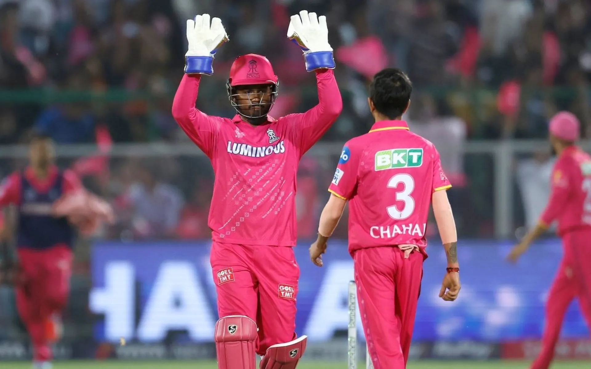 Yuzvendra Chahal with Sanju Samson in IPL (Source:@yuzi_chahal/X.com)