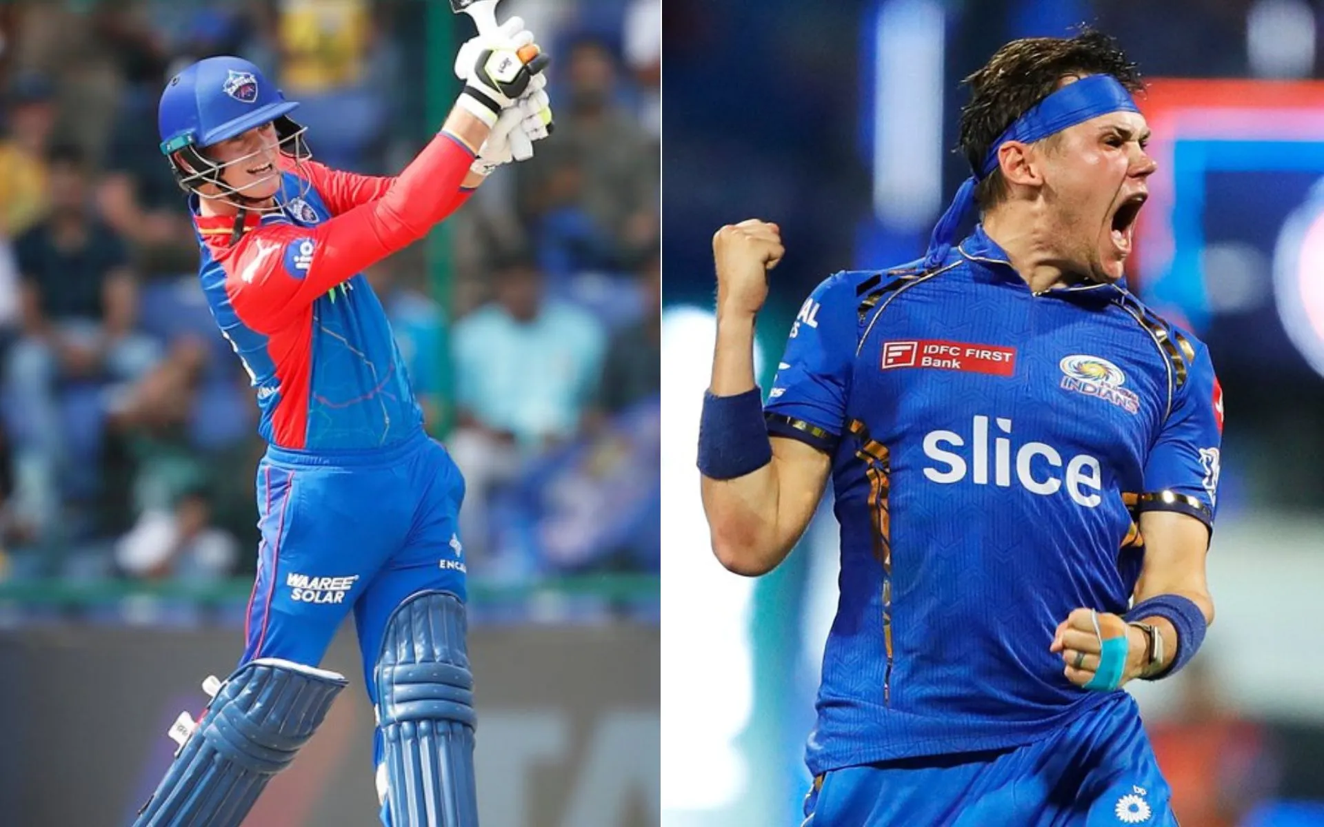 Jake Fraser-Mc-Gurk & Geral Coetzee [Source: @DelhiCapitals, @mipaltan/x.com]