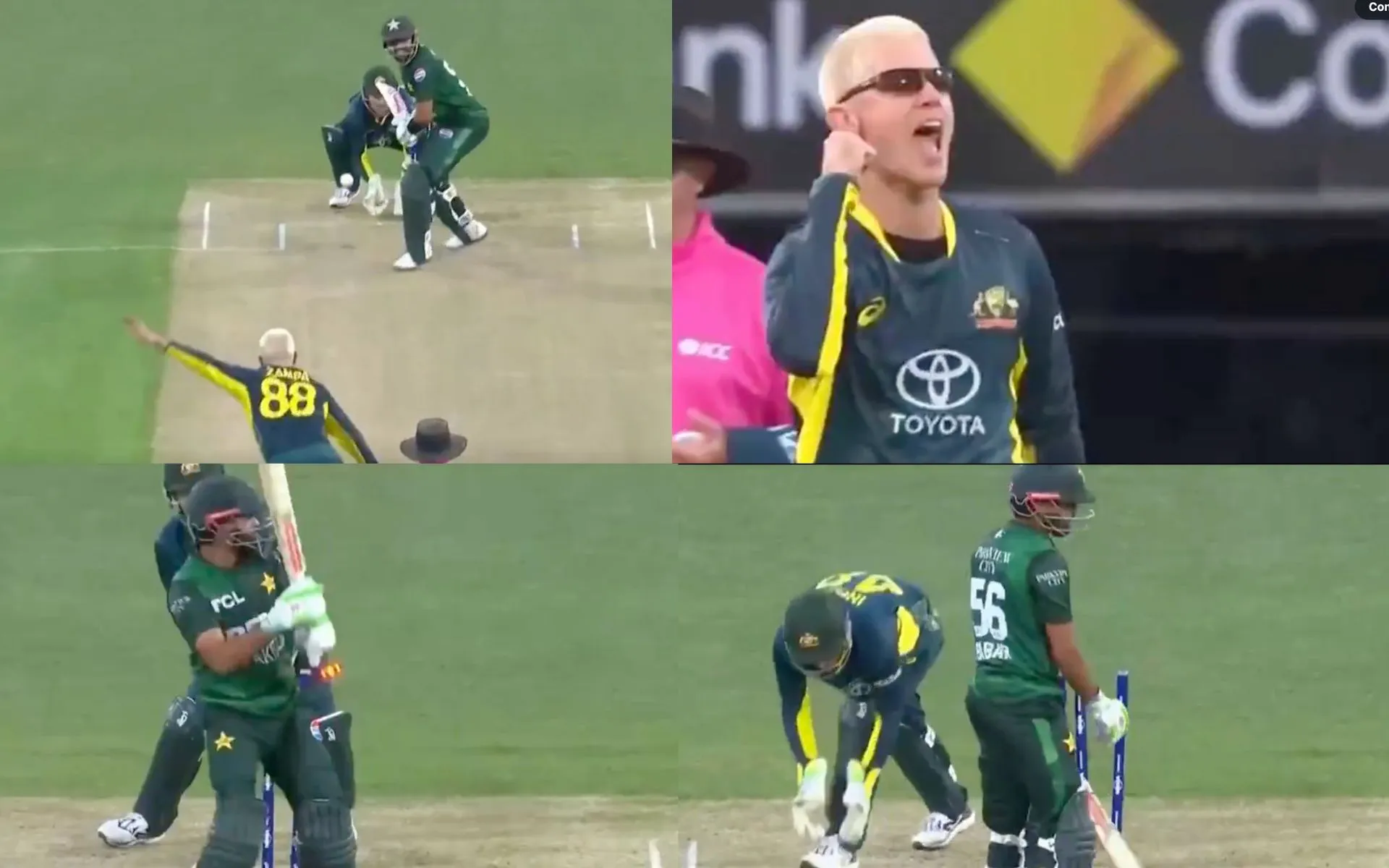 Adam Zampa gets the big fish (Source: @gavaskar_theman/X.com)