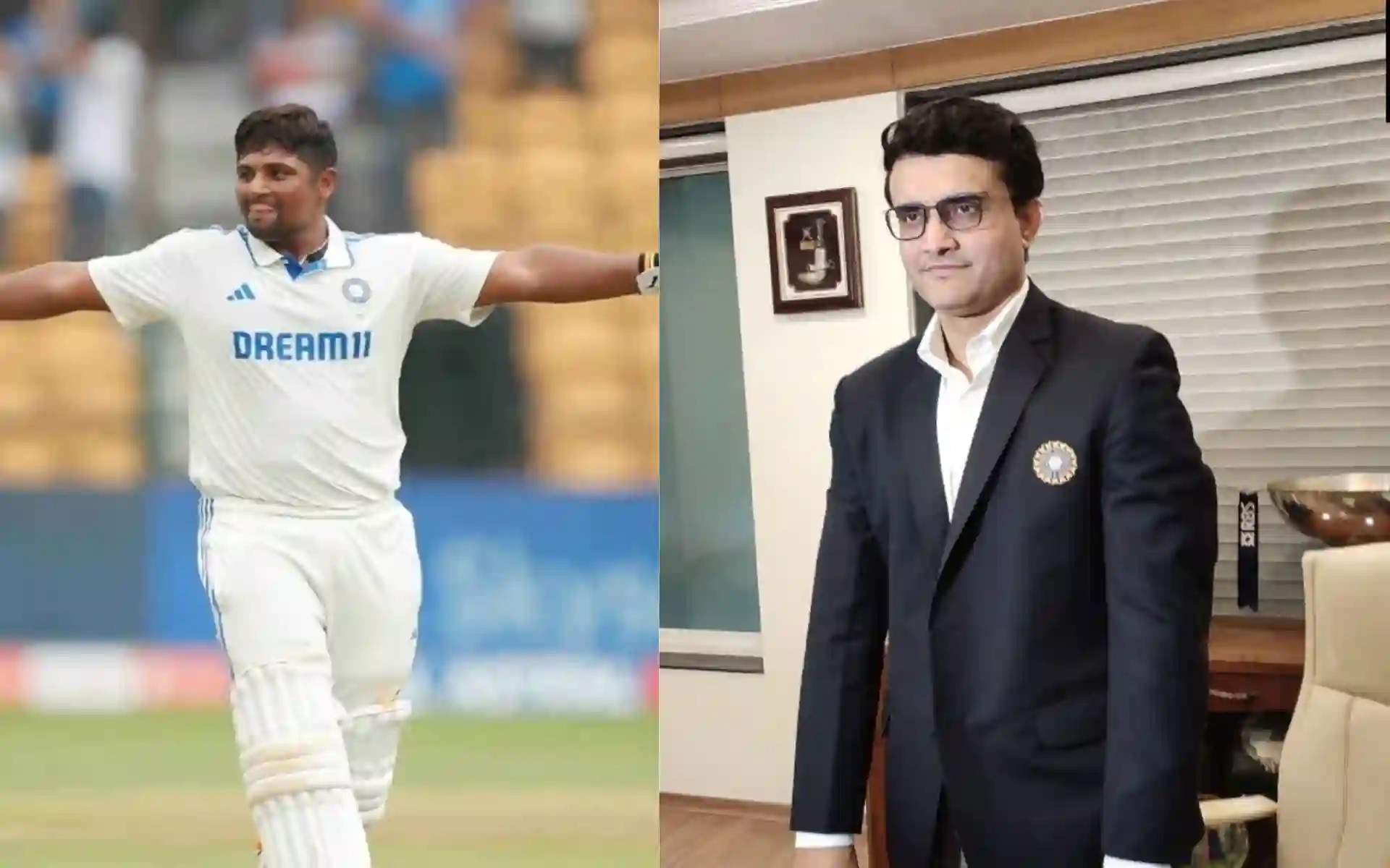 'Let Him Fail First..,': Sourav Ganguly Defends Sarfaraz Khan After Dip In Form For India