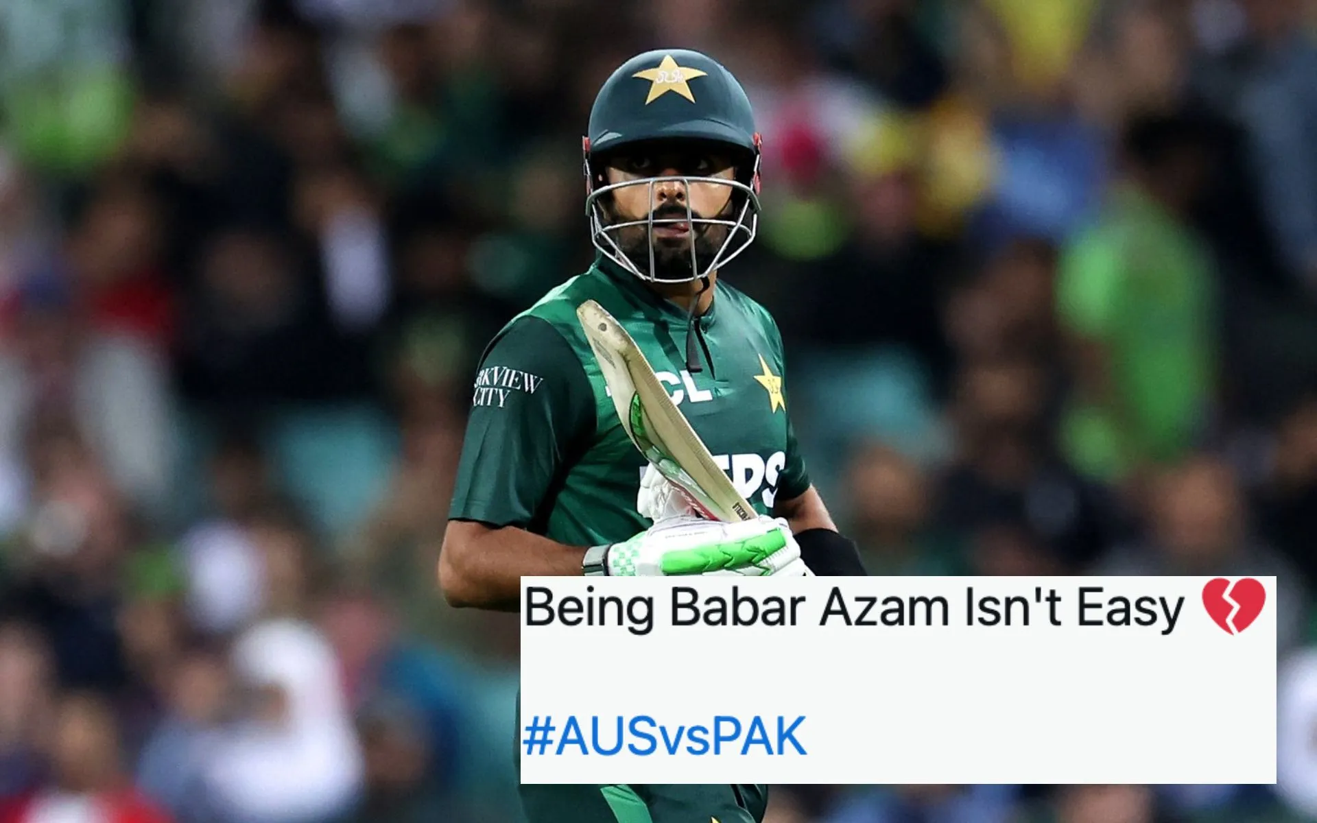 Babar Azam vs AUS in third T20I (Source:@Deepakg96069975/x.com)