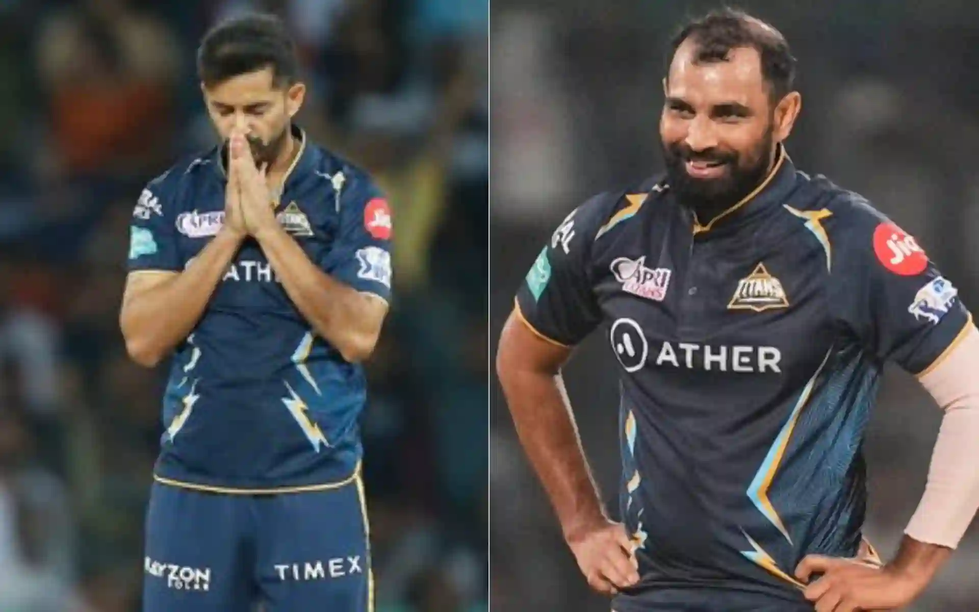 Mohit Sharma & Mohammed Shami [Source: @screwgauge77, @GillPrince07/x.com]