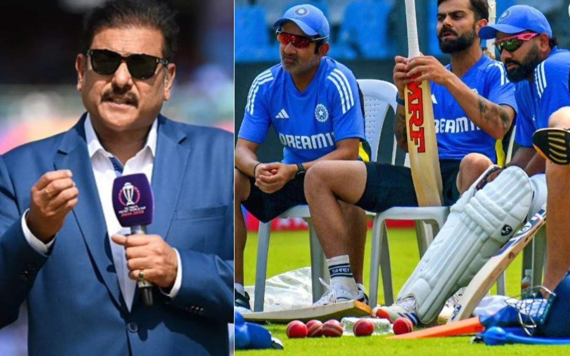 Ravi Shastri has urged India to seize early advantage [Source: @mufaddal_vohra/x.com]