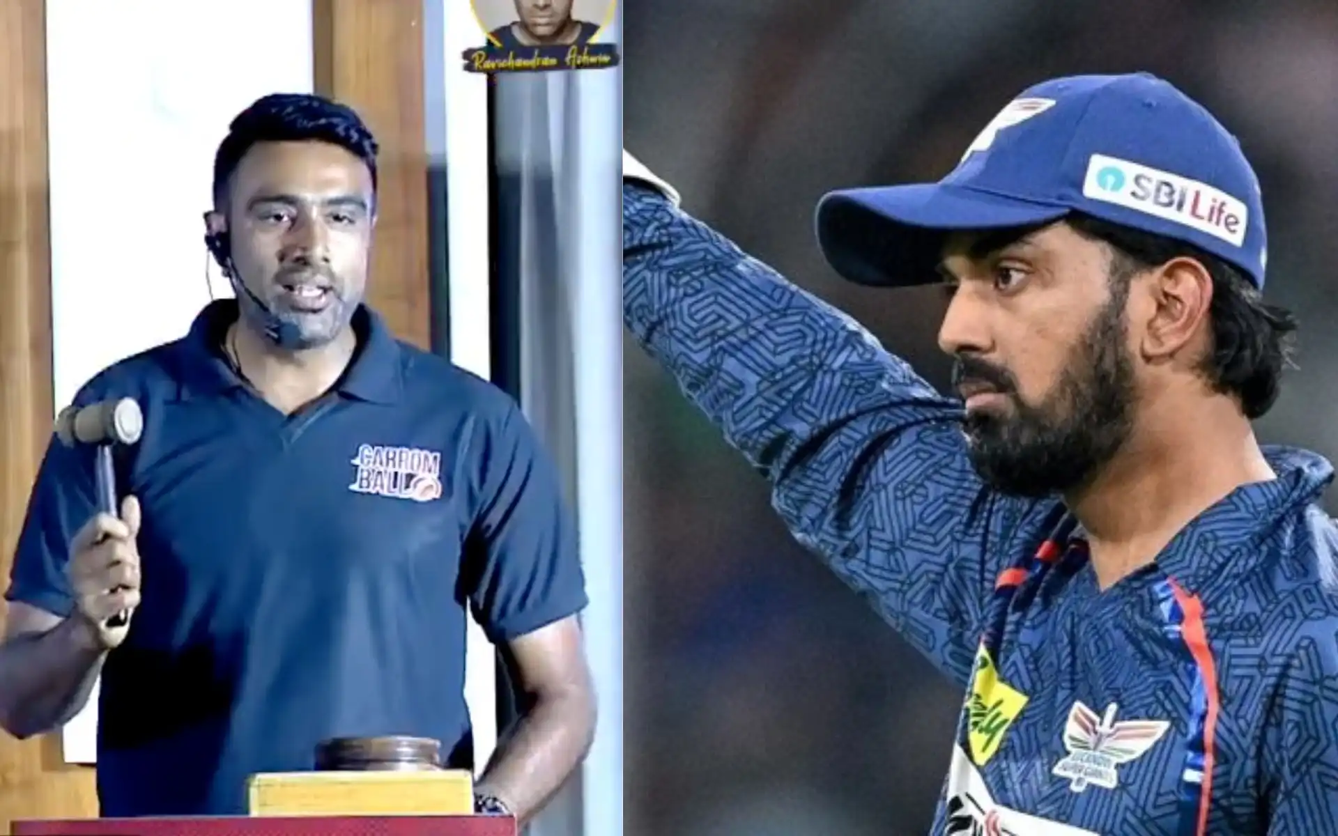 R Ashwin as auctioneer for his mock auction [Source: @crikipidea, @Ctrlmemes_/X.com]