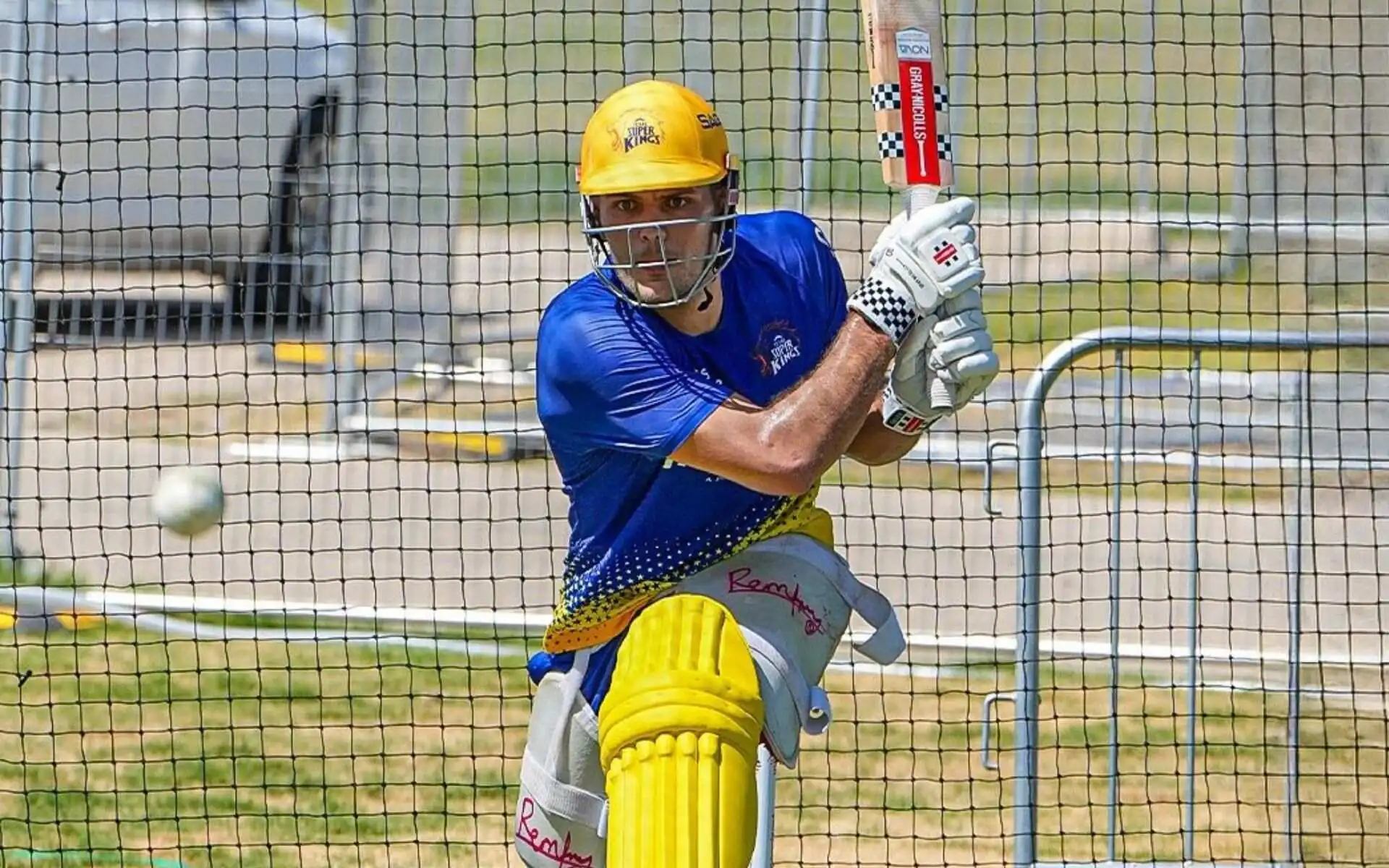 Aaron Hardie in the nets of Texas Super Kings [Source: @TexasSuperKings/x.com]