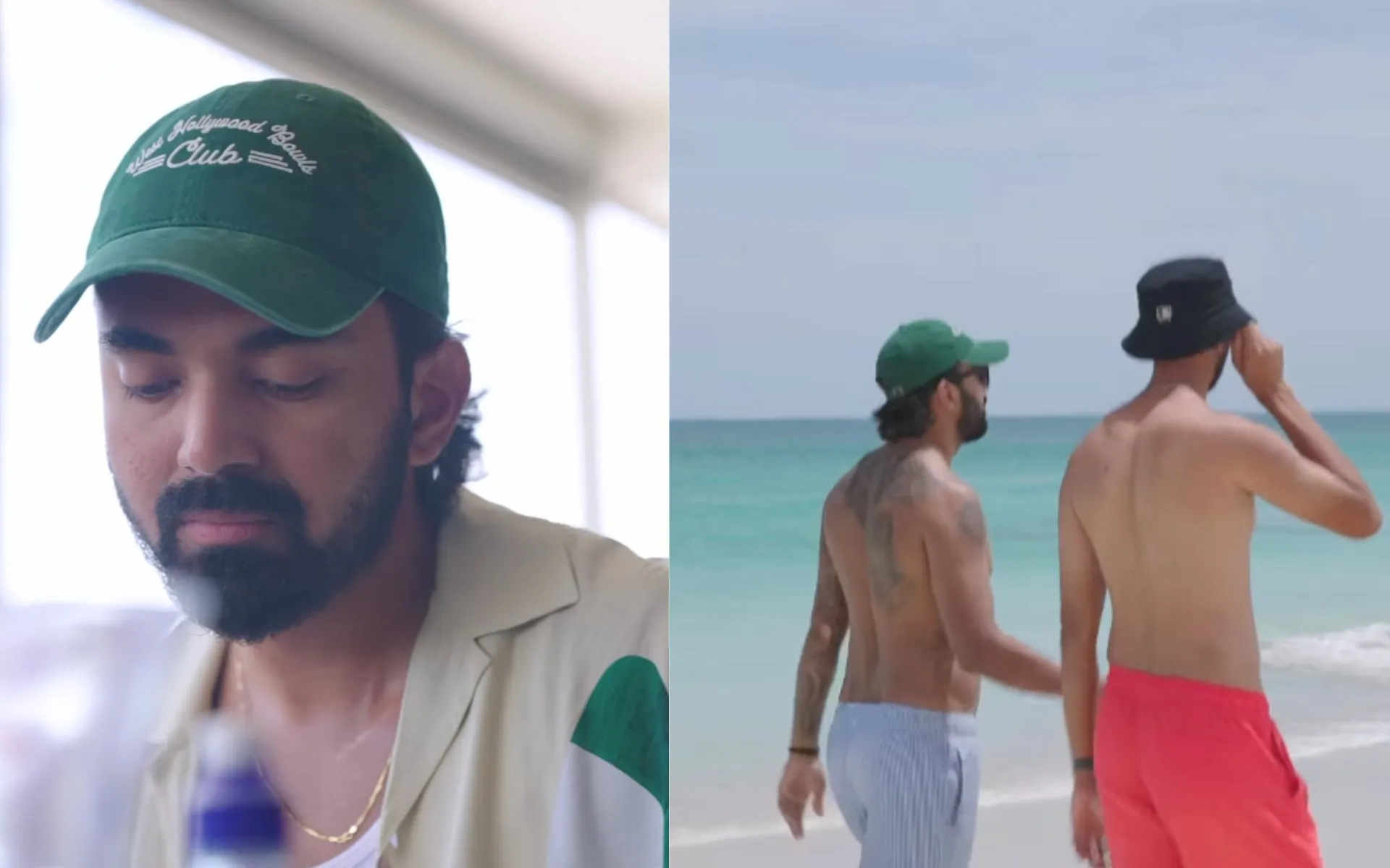 KL Rahul and some young members of Indian team enjoy time at the beach [Source: @KLrahul]