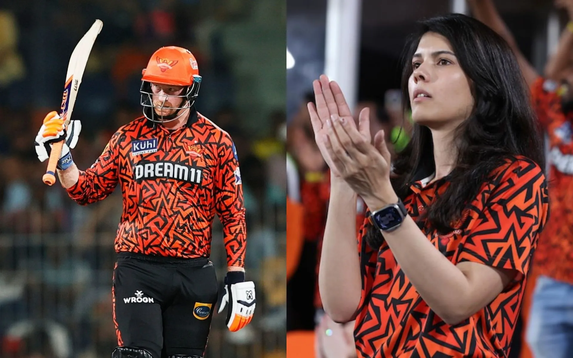 Henirch Klaasen and Kavya Maran [Source: @ImTanujSingh, @_Adarsh______/x.com]