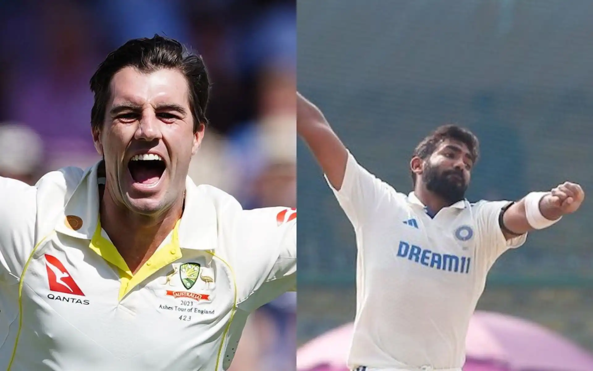 Pat Cummins and Jasprit Bumrah [Source: @CricCrazyJohns, @ESPNcricinfo/x.com]