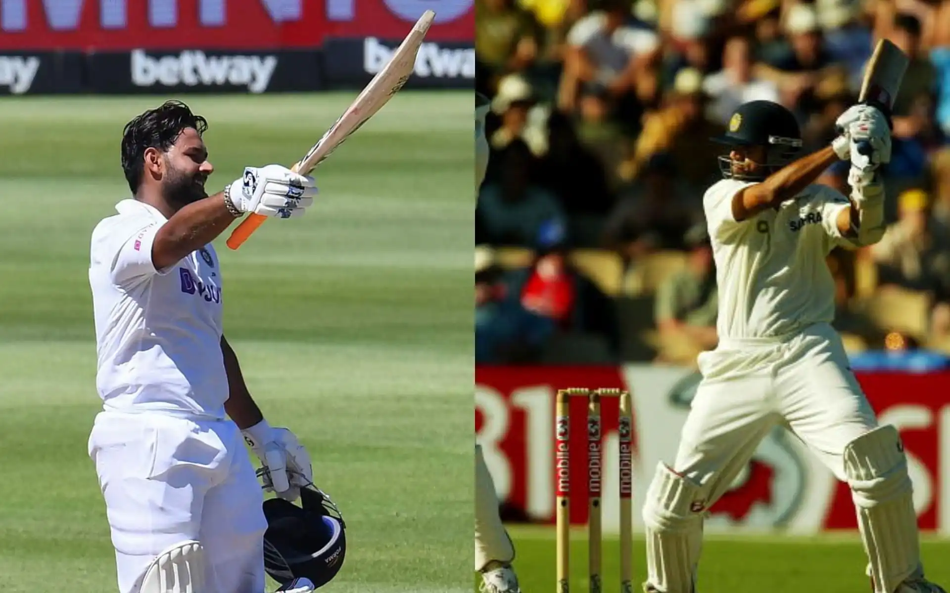 Rishabh Pant and Rahul Dravid [Source: @BCCI, @Shy1469/x.com]